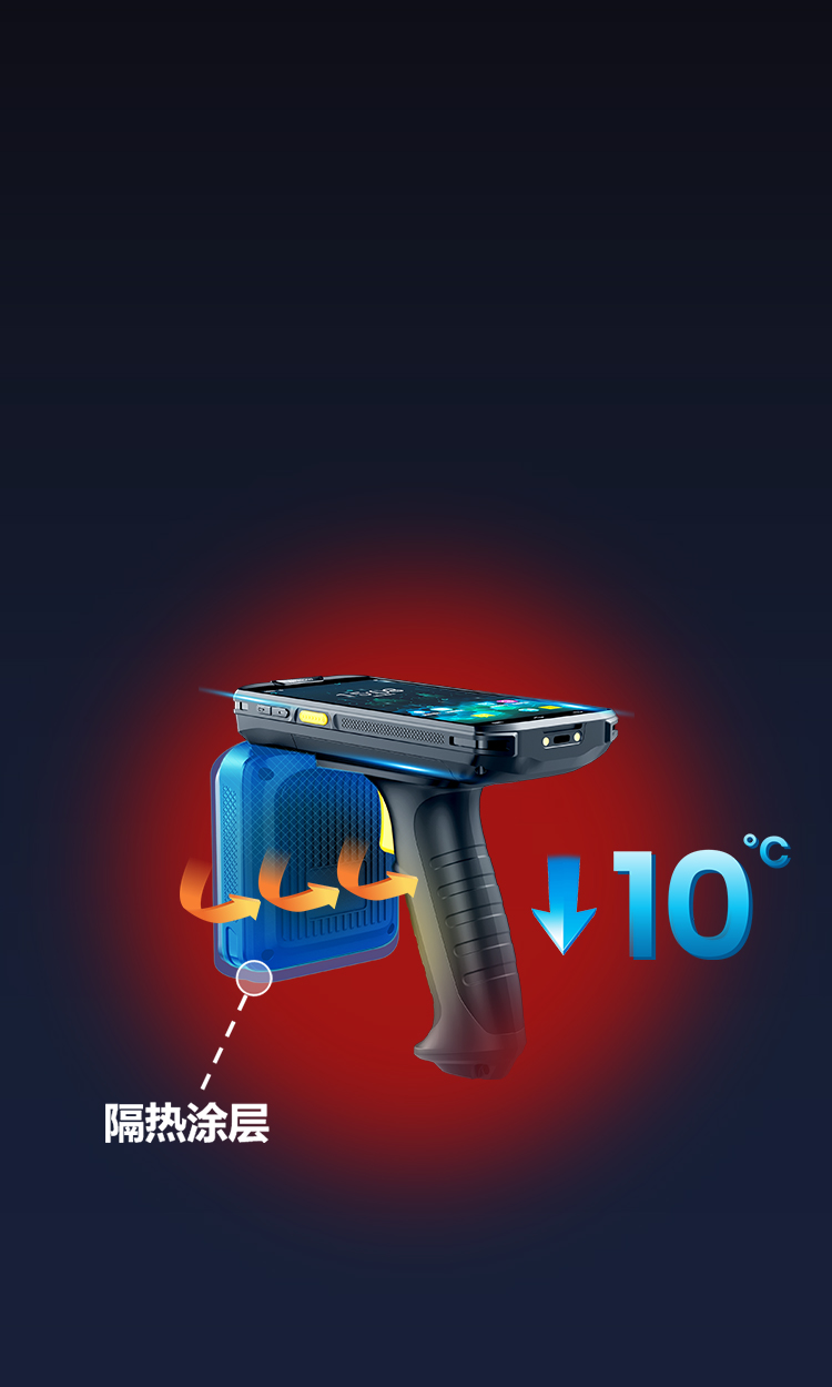 隔熱涂層設計  
長時使用有效隔熱