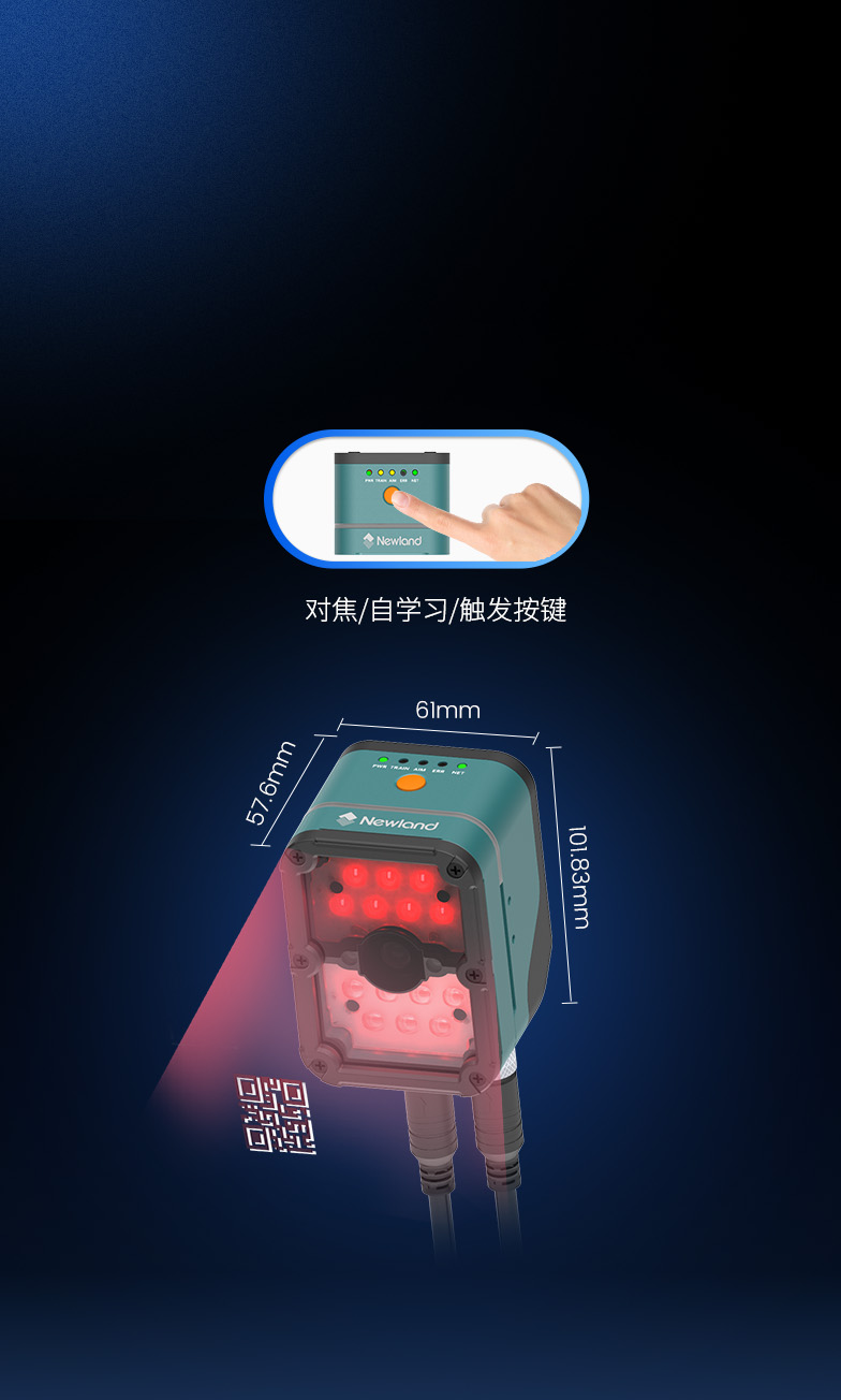 一鍵自學習高效快捷
緊湊設計便于安裝/集成
