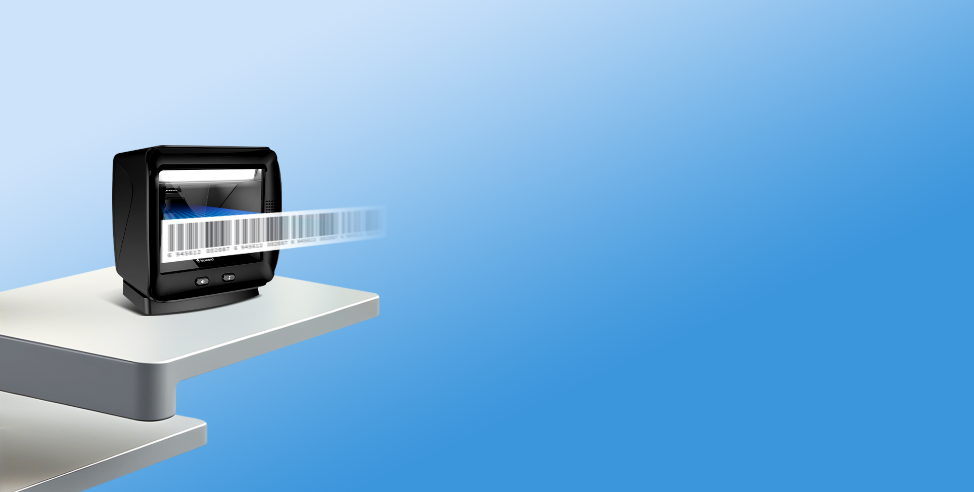 大視野設計 
快速感應  揮手即讀
